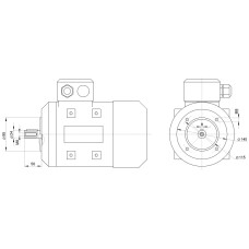 Электродвигатель 1,5kW 1420rpm ML90L-4 230V B14