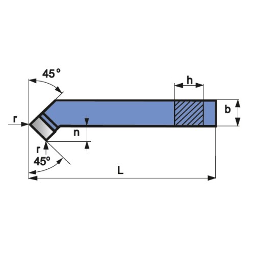 Välistreimistera painutatud 45° ISO2R 4040 P10 Välistreimistera painutatud 45° ISO2R 4040 P10