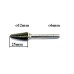 Boorfrees L12x25x6mm kõvasulam 