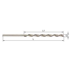 Metallipuur Ø 11,5x195 mm HSS-G DIN340 silindrise sabaga