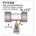 Резец токарный PVVNN 2525-16 (VN..1604rr)