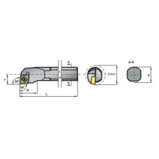 Резец токарный S12M-SCLCR-06 (CC..0602rr)
