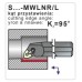 Резец токарный S25T-MWLNR-08 (WN..0804rr)