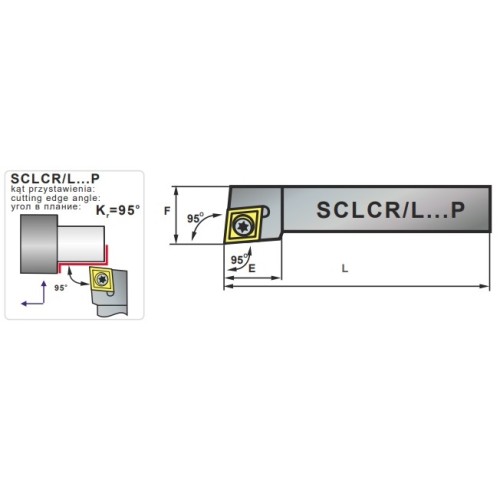Резец токарный SCLCR 0808-06 (CC..0602rr)