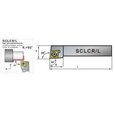 Резец токарный SCLCR 1010-06 (CC..0602rr)