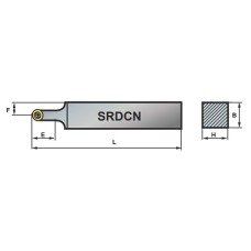 Резец токарный SRDCN 2525-10 (RC..10T3M0)