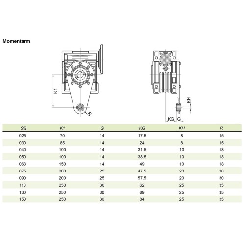 Рычаг моментный SB075